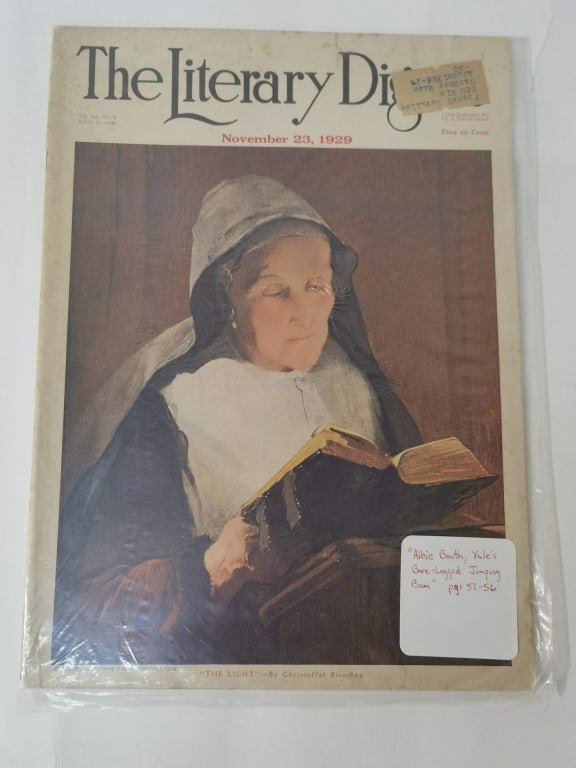1929 The Literary Digest, Nov. Issue: 1929 The Literary Digest, Nov. Issue, 12in