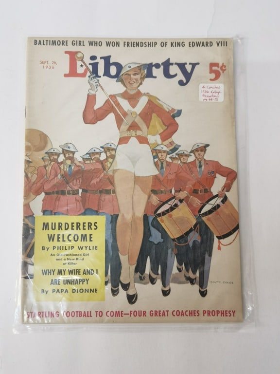 1936 Liberty , Sept. Issue: 1936 Liberty , Sept. Issue, 11.25in