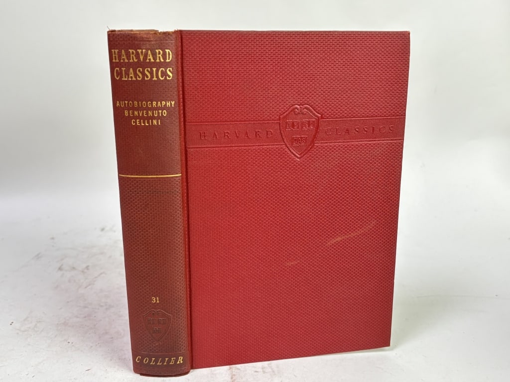 1938 Harvard Classics: Autobiography Benvenuto Cel: 1938 Harvard Classics: Autobiography Benvenuto Cellini, 8.75in by 5.75in