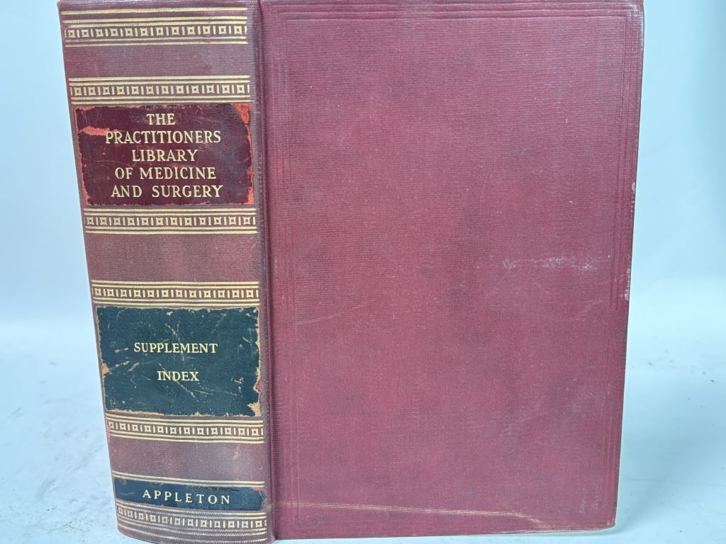 1934 The Practitioner's Library of Medicine and Su: 1934 The Practitioner's Library of Medicine and Surgery, Supplement Index, 10in by 7.25in