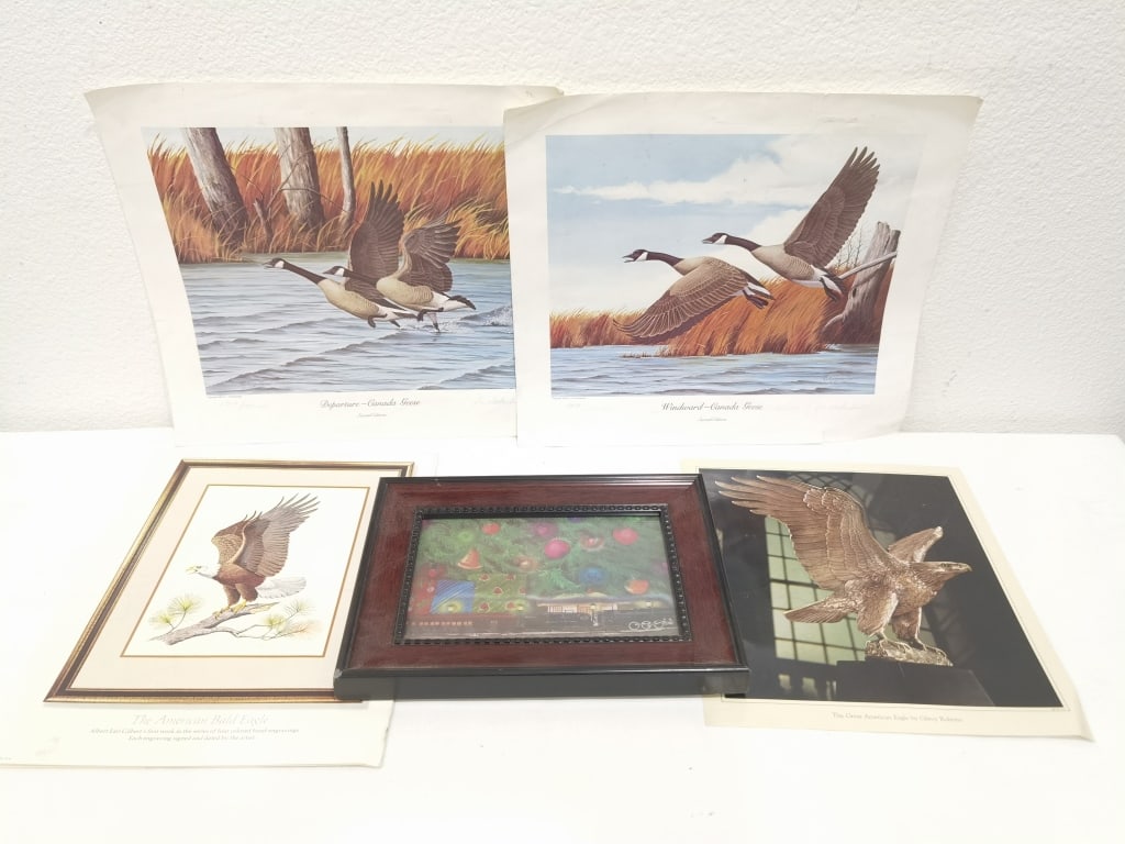 Assortment of Wildlife & Holiday Art Prints inc. L (1 of 6)