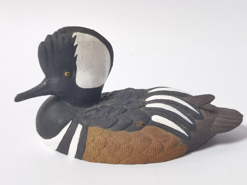 Brigitte Moufeot Carved Hooded Merganser Drake Dec (1 of 4)