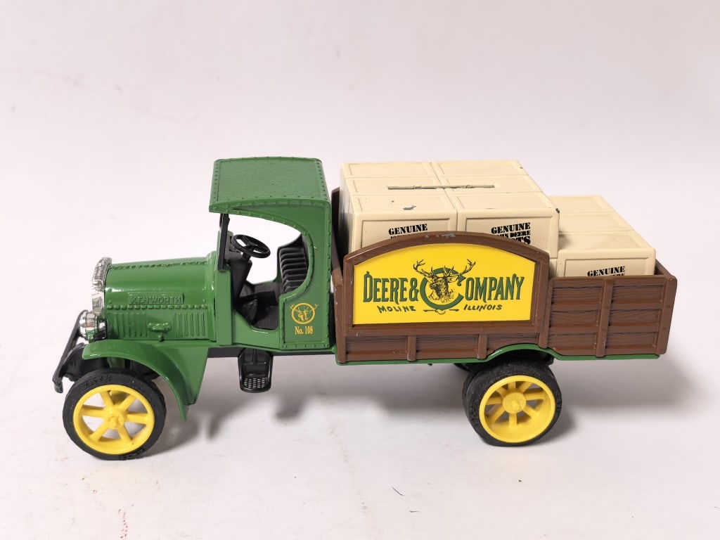 Kenworth Vintage Flatbed Truck Bank ? Deere & Com: Kenworth Vintage Flatbed Truck Bank ? Deere & Company, 7.25in by 3.25in by 2.5in