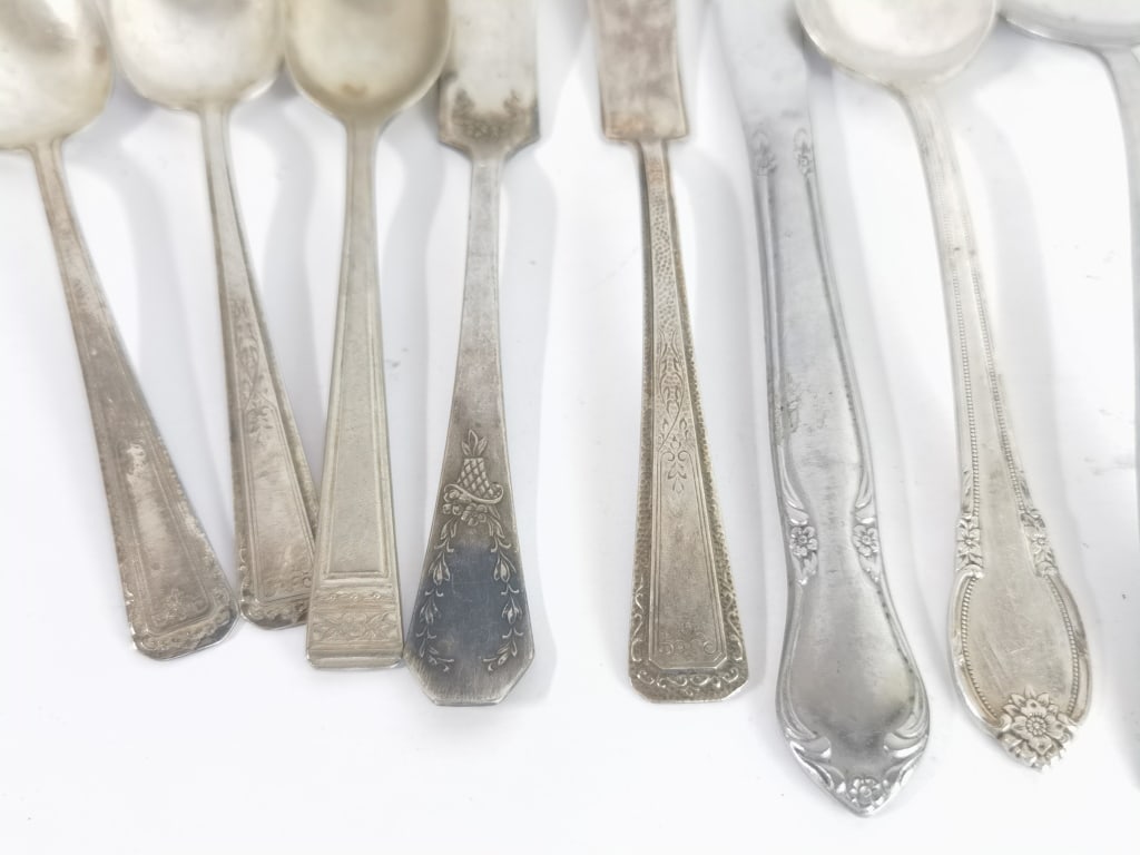 Assorted Vintage Silver-Plated Serving Utensils - 2