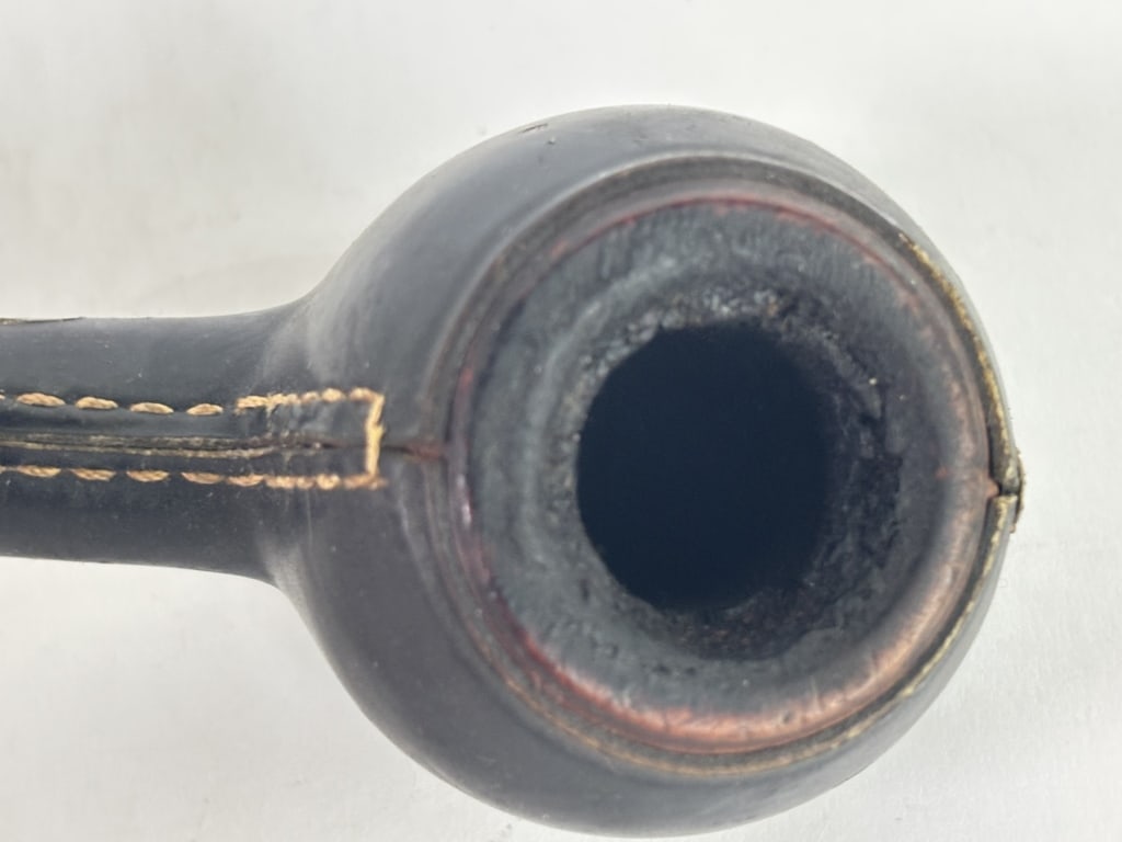 Vintage Ropp Leather-Jacketed Briar Pipe - 5