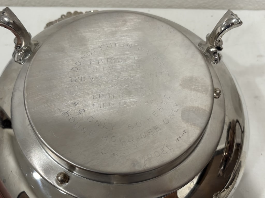 (2) Vintage Silver-Plated Chafing Dishes - 3