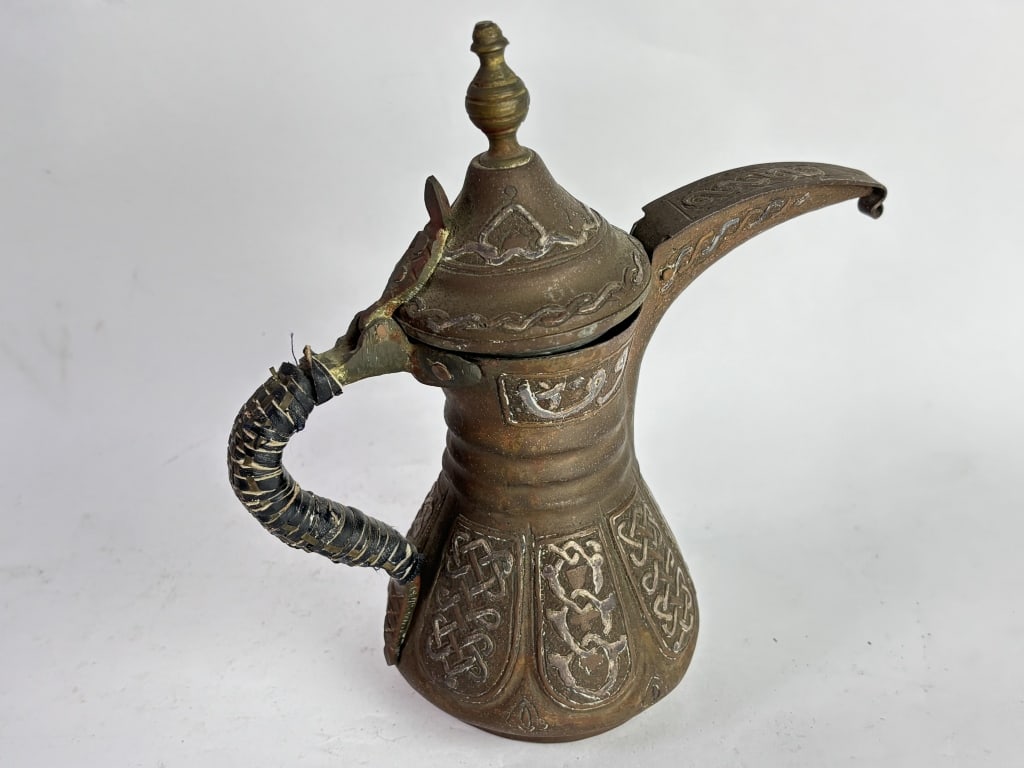 Antique Turkish Arabic Dallah Coffee Pot - 3
