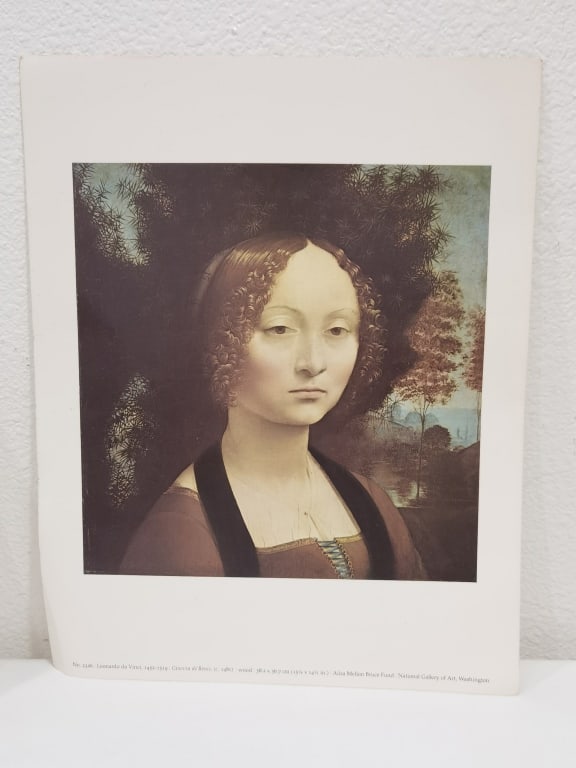Ginevra de'Benci of National Gallery of Art Print: Ginevra de'Benci of National Gallery of Art Print, 14in by 11in