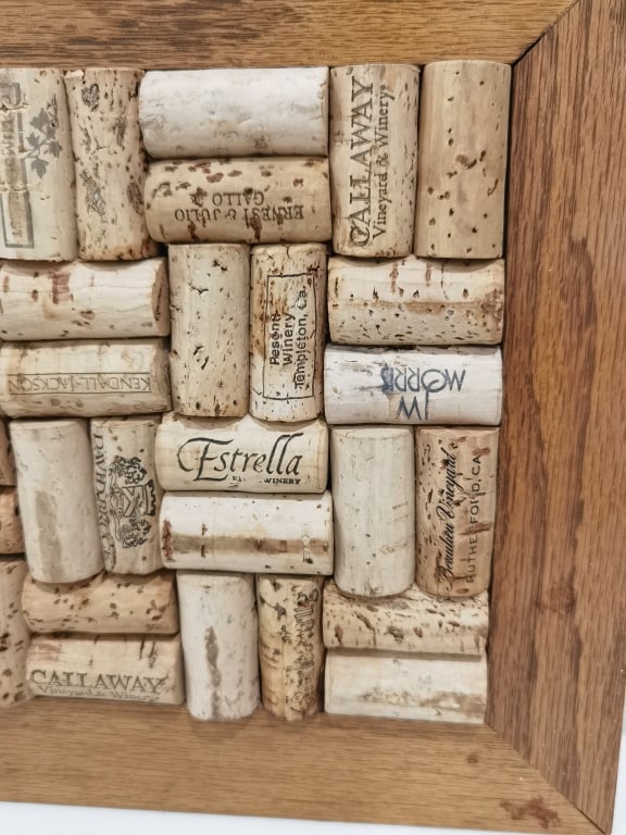 Hand Made Wine Cork Art - 2