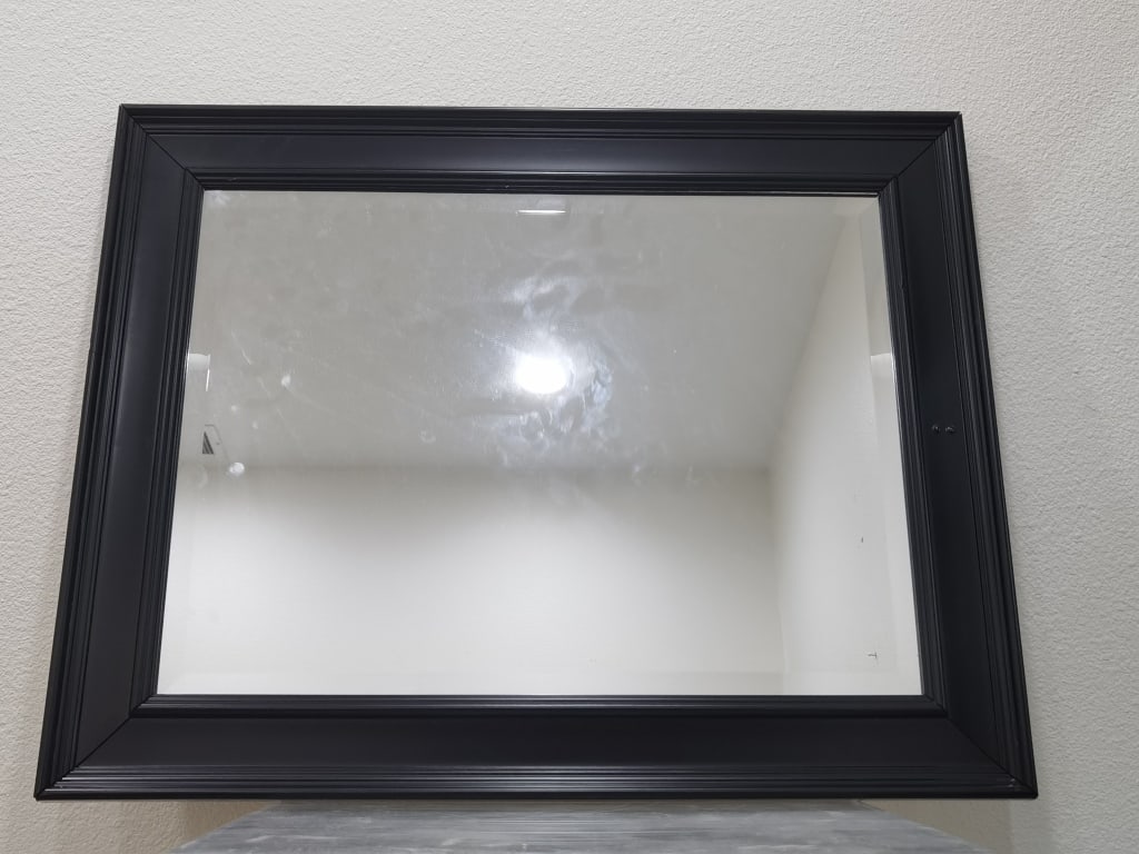 Dark Frame Mirror: Dark Frame Mirror, 30in by 24in