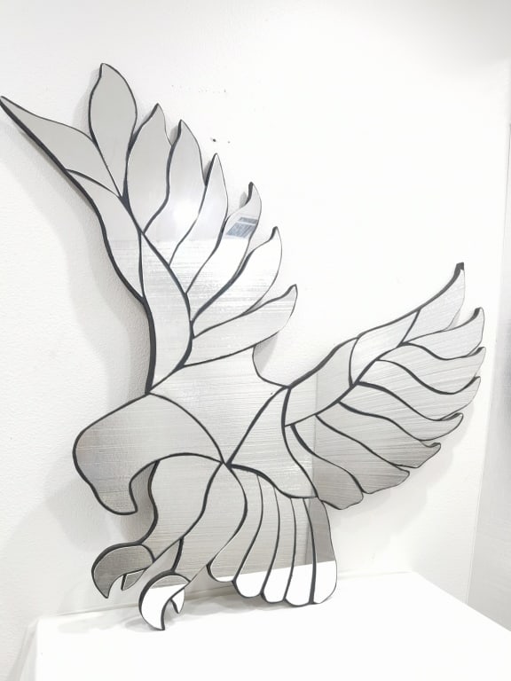 Large Eagle Shape Wall Mirror (1 of 4)