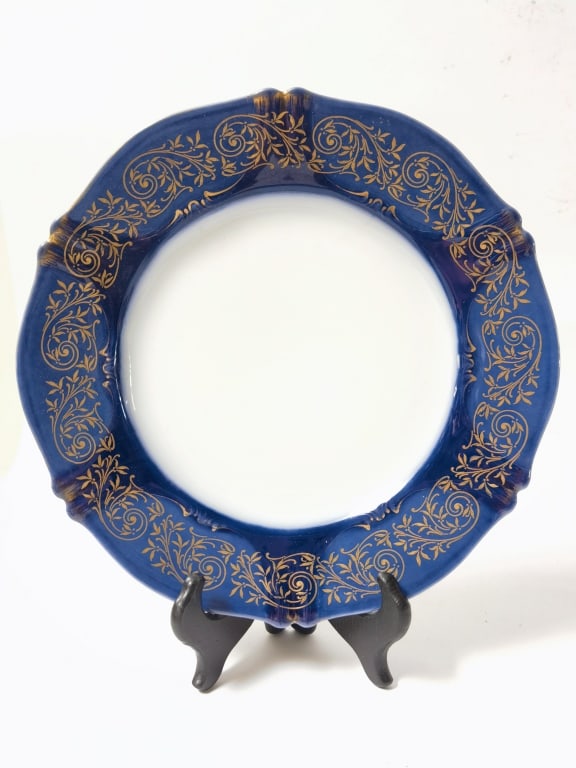 Vintage Haviiland Limoges Cobalt Blue and Gilt Cab (1 of 4)