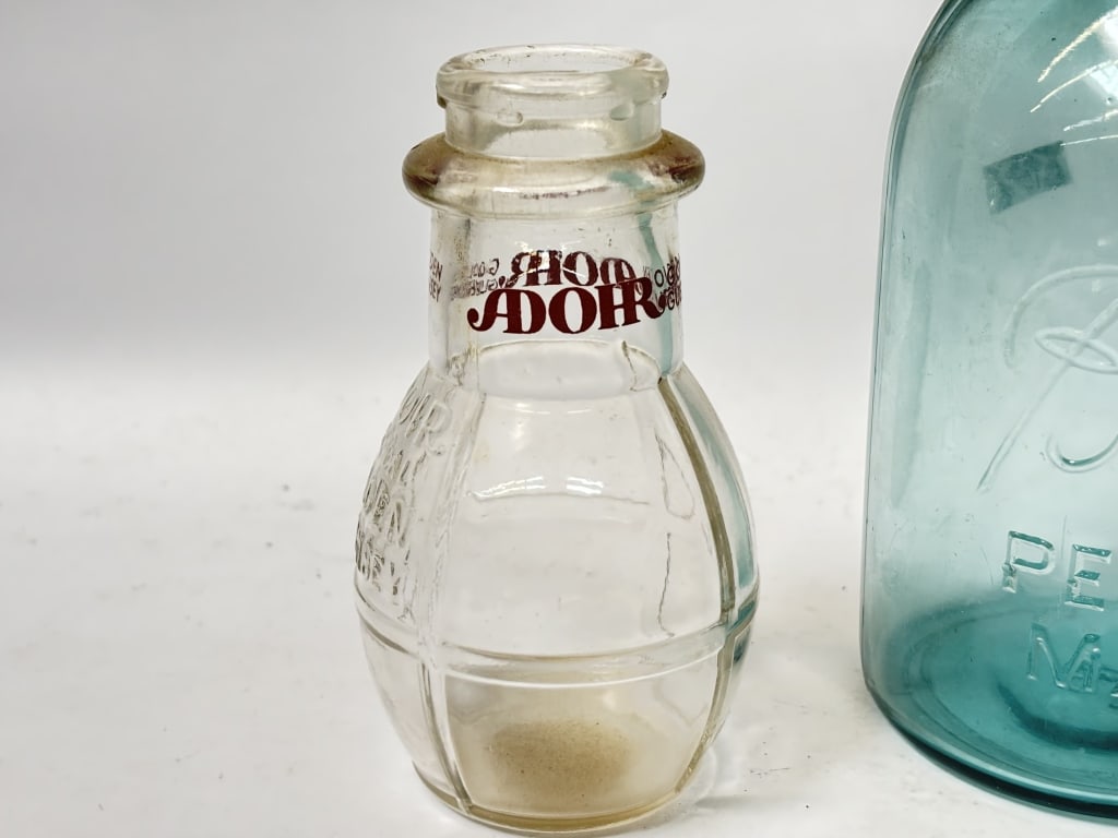 (3) Vintage Glass Bottles - 2