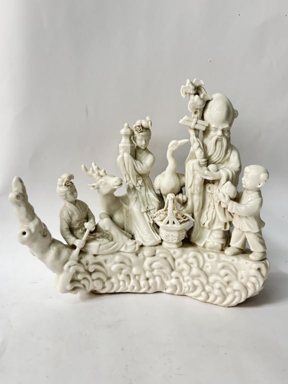 Antique Chinese Porcelain Blanc de Chine Deities (1 of 9)
