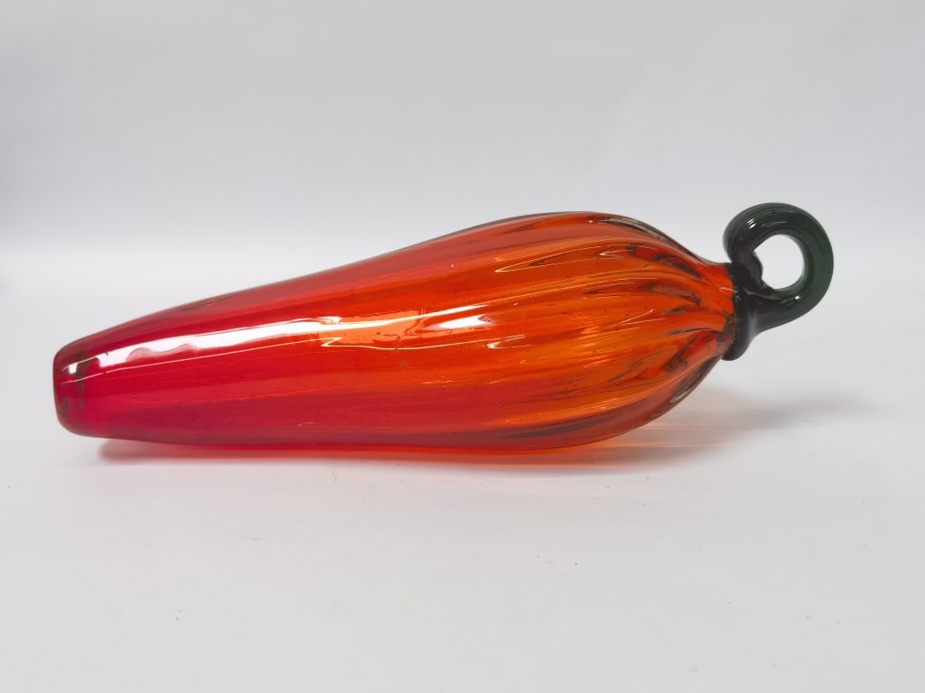 Vintage Glass Red Pepper - 4