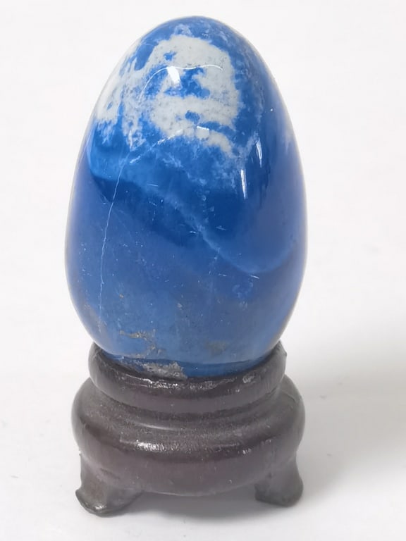 Lapis Lazuli Carved Egg (1 of 4)