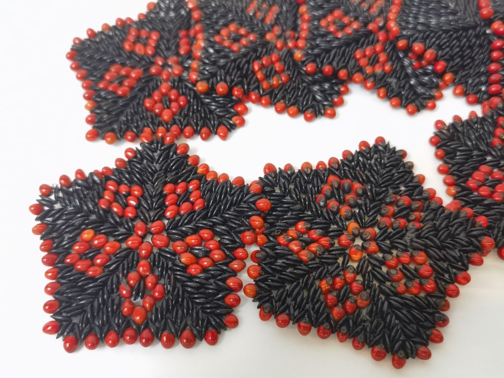 Group of Beaded Coasters - 2