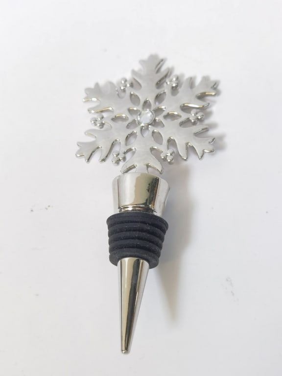 Stainless Steel Snowflake Stopper: Stainless Steel Snowflake Stopper, 5in