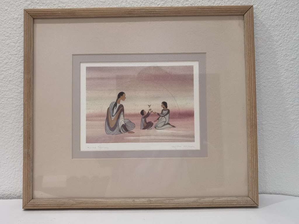 "Spring Morning" Lithograph by Ioyan Mani: "Spring Morning" Lithograph by Ioyan Mani, 15in by 13in