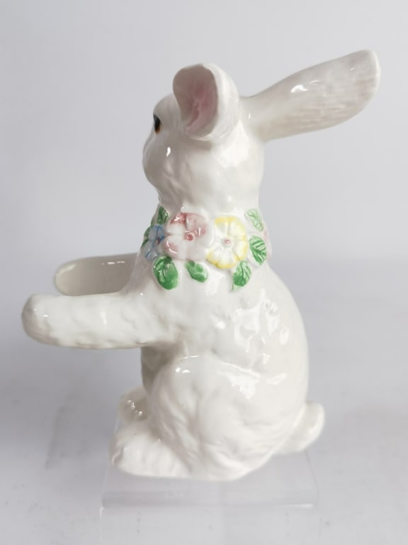 OCI Porcelain White Rabbit Figurine - 2