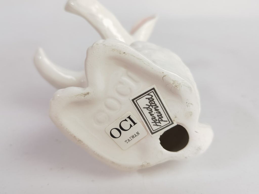 OCI Porcelain White Rabbit Figurine - 3