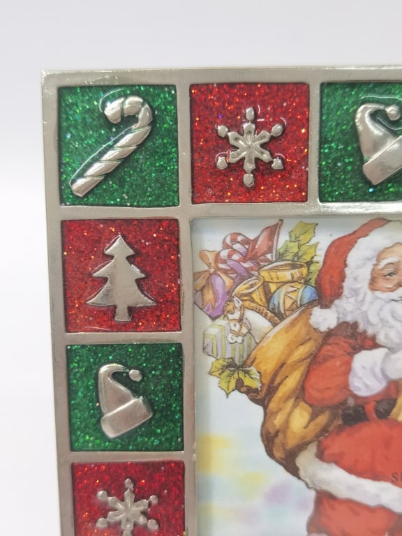 Enameled Christmas Photo Frame - 2