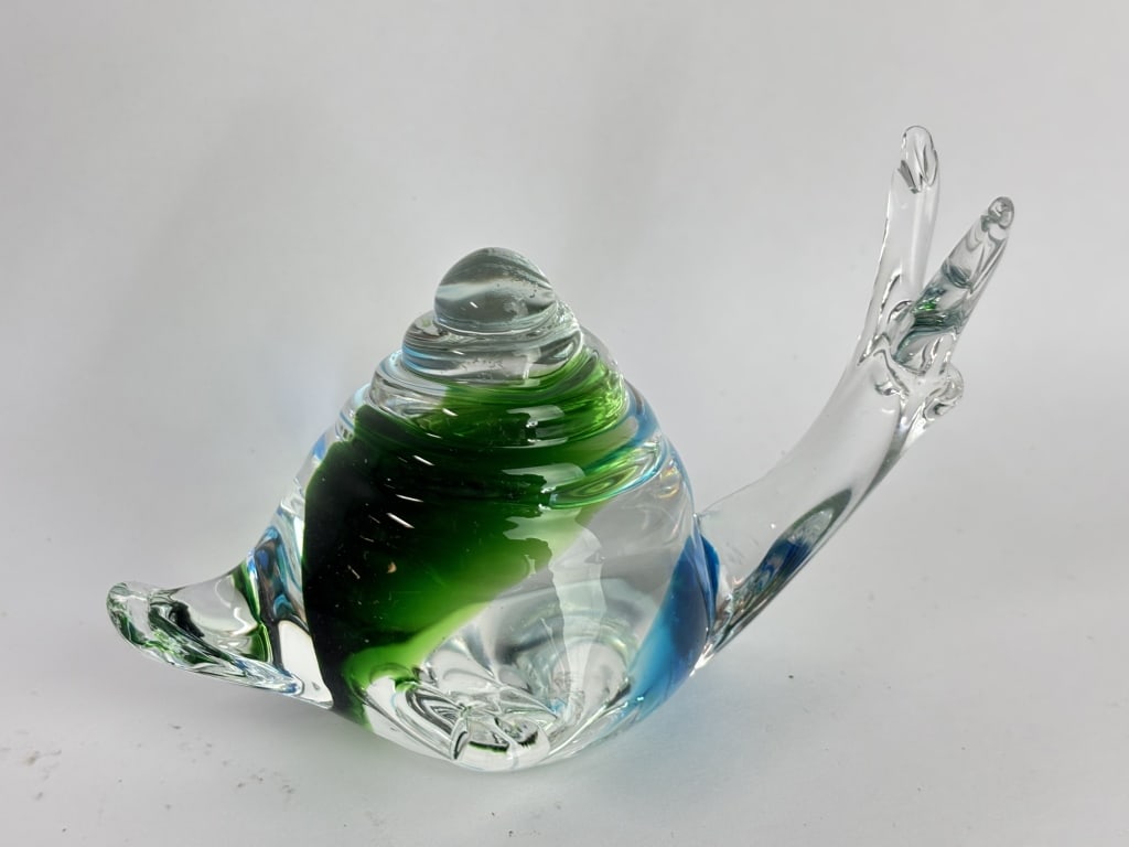 Vintage Murano Style Art Glass Snail (1 of 3)