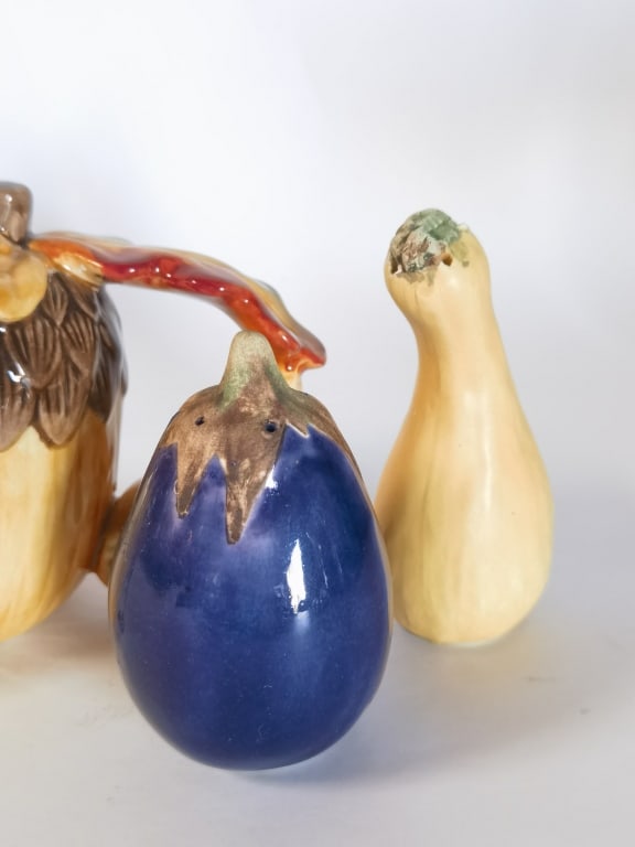 Ceramic Squirrel Pitcher & Vegetable Shakers - 2