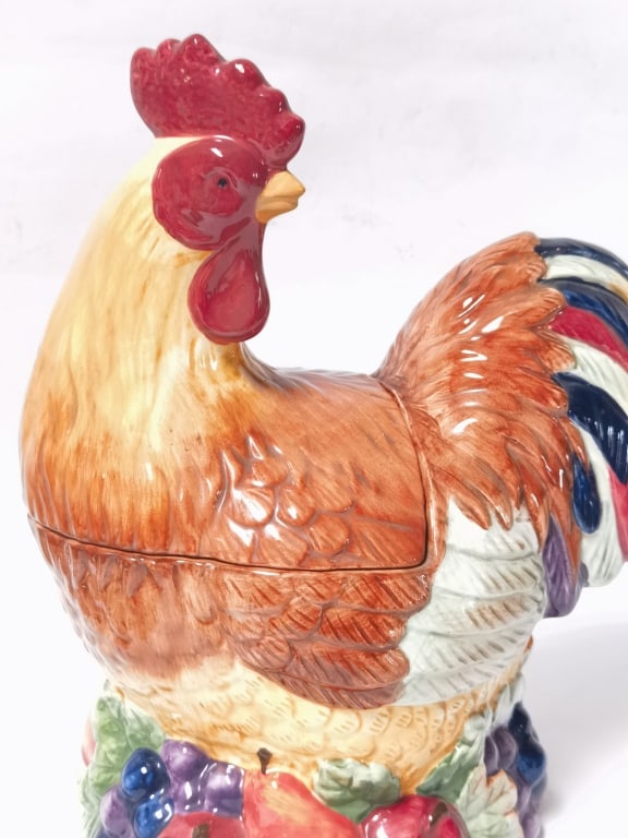2003 Mervyn's Ceramic Rooster Cookie Jar - 2