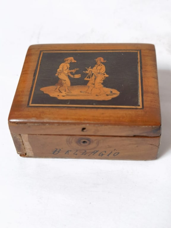Italian Sorrento Inlaid Olivewood Bellagio Box (1 of 4)