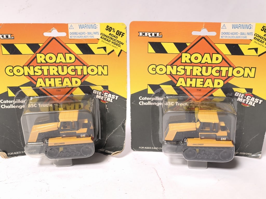 Pr. of ERTL Caterpillar Challenger 85C Tractors: Pr. of ERTL Caterpillar Challenger 85C Tractors, 7in by 7in