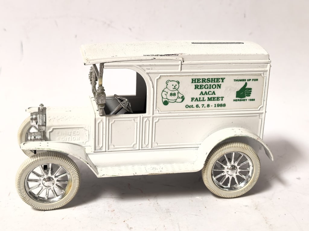 ERTL Limited Edition Ford Model T Bank - "AACA He": ERTL Limited Edition Ford Model T Bank - "AACA Hershey Region 1988", 6in by 3.5in by 2.75in