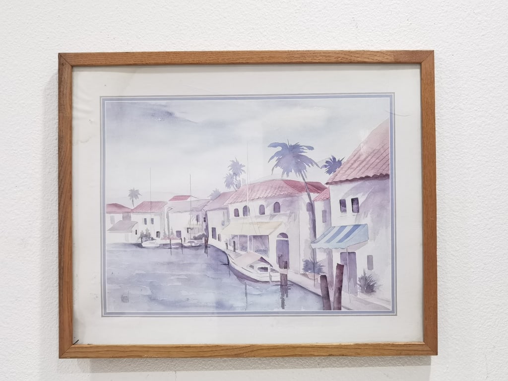 Signed Madden Watercolor Painting: Signed Madden Watercolor Painting, 21in by 17in