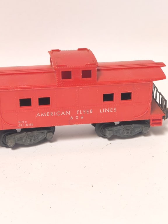 (3) American Flyer Red Cabooses - 3