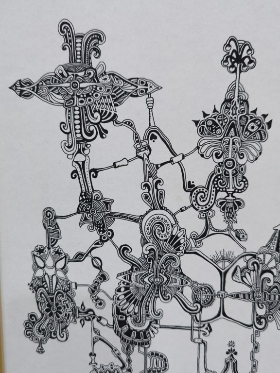 Signed S. Kelso Ink Art - 3