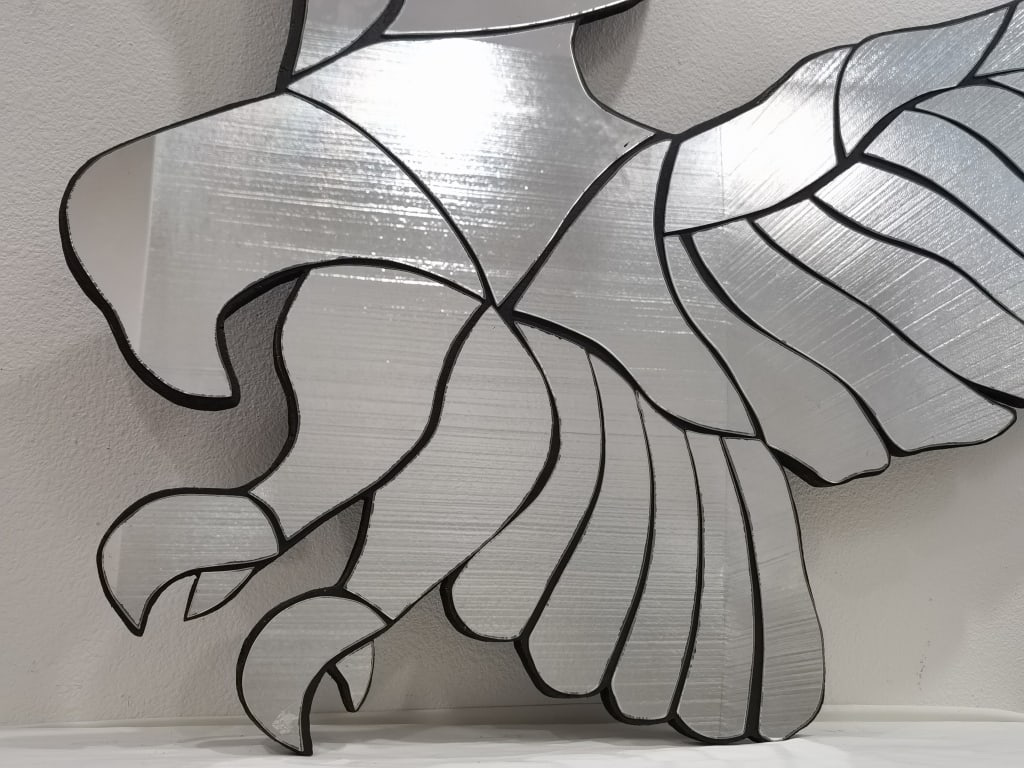 Large Eagle Shape Wall Mirror - 2