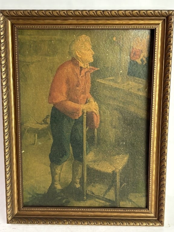 A Peasant Man at Prayer Print: A Peasant Man at Prayer Print, 12.75in by 9.5in