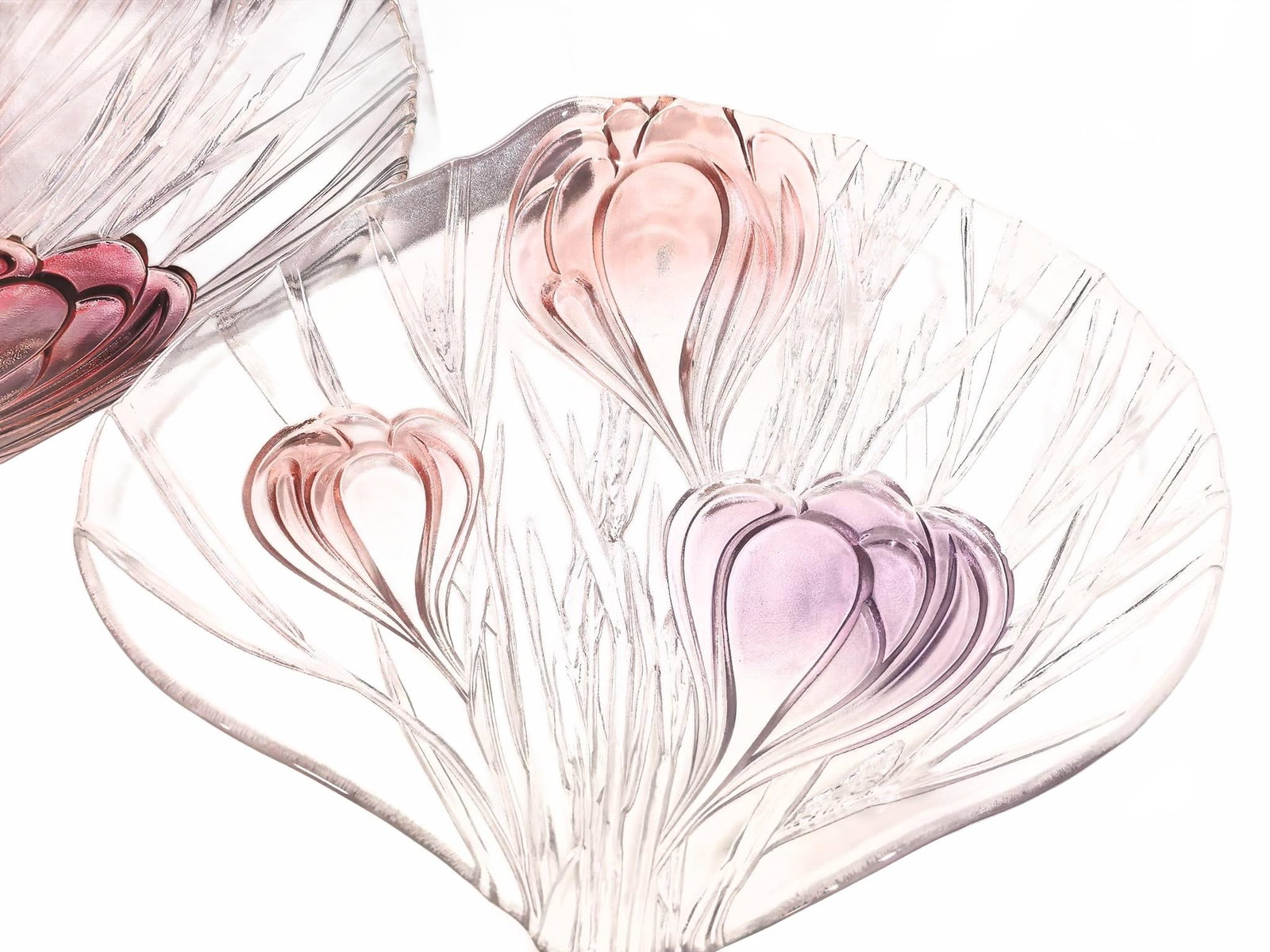 Spring Crocus Glass Serving Platter - 2