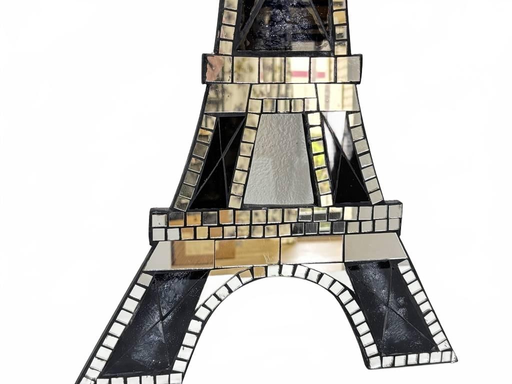 Mosaic Mirrored Eiffel Tower Wall Decor - 2