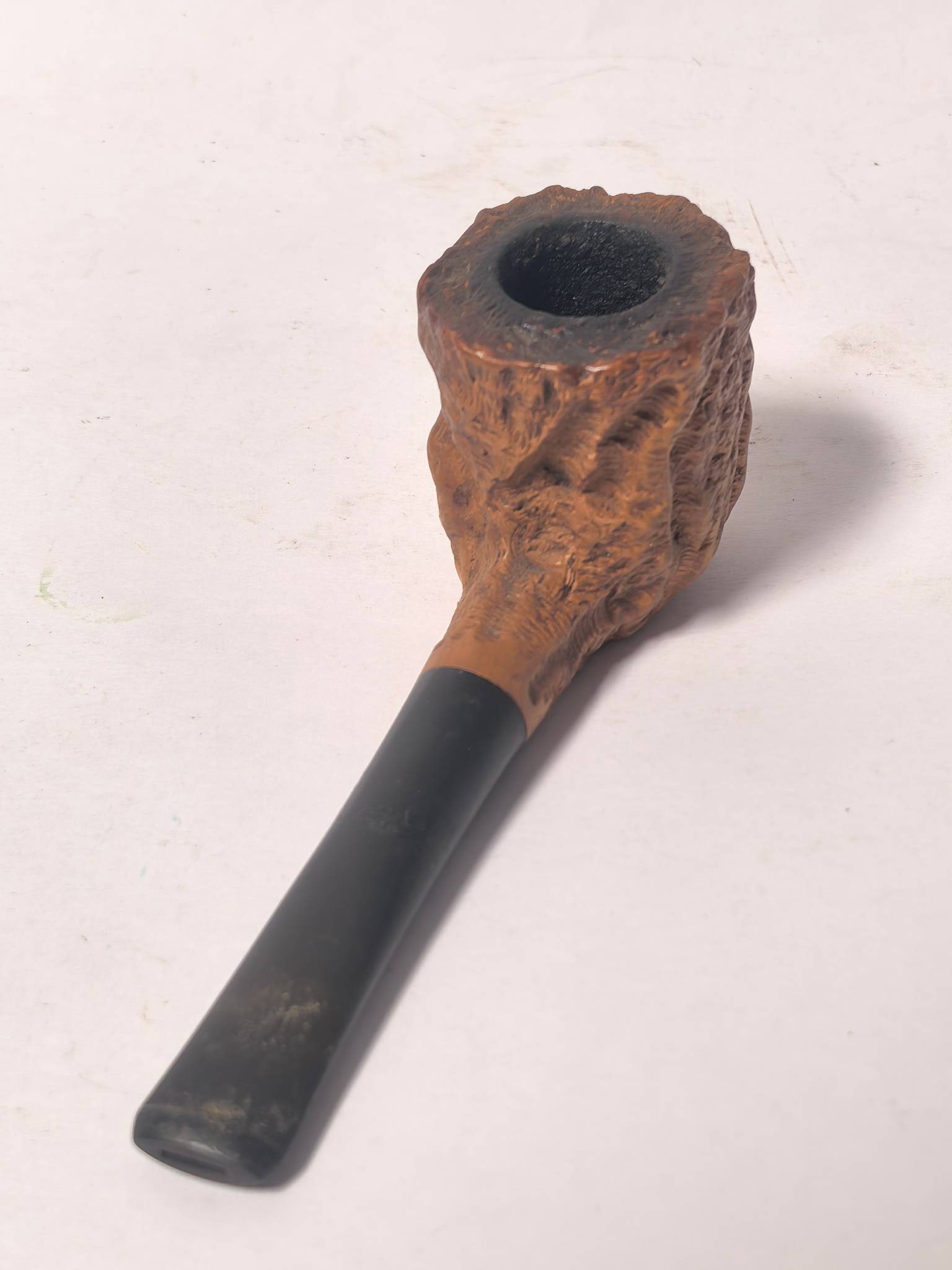 Custom-Bilt Rustic Wooden Smoking Pipe - 2