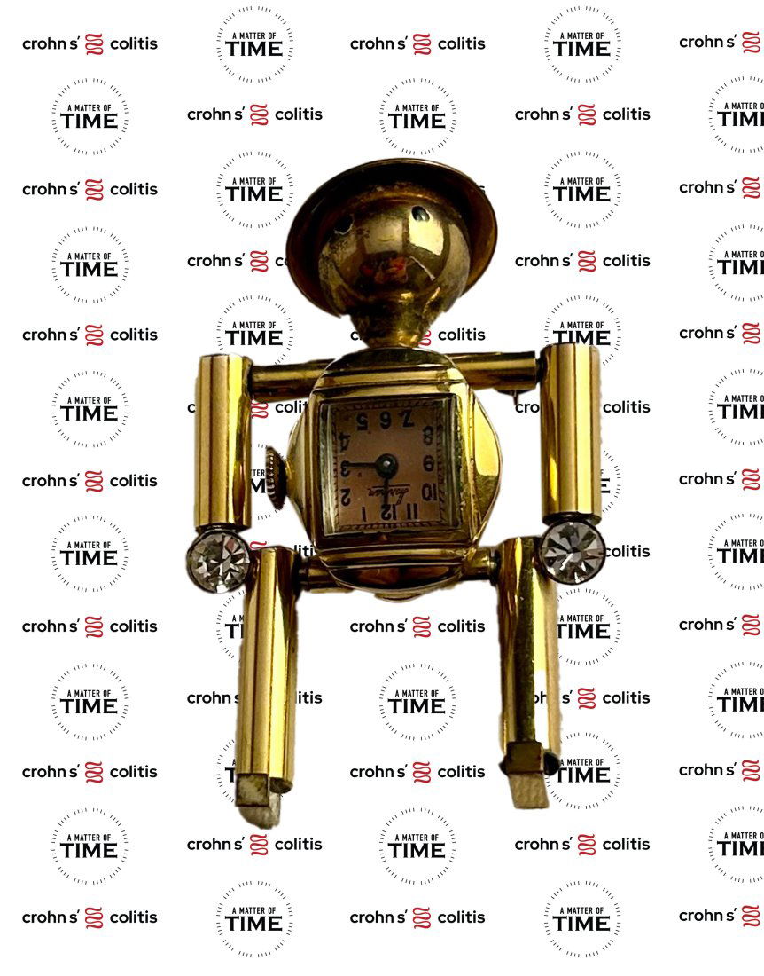 Vintage articulated watch pin (1 of 3)