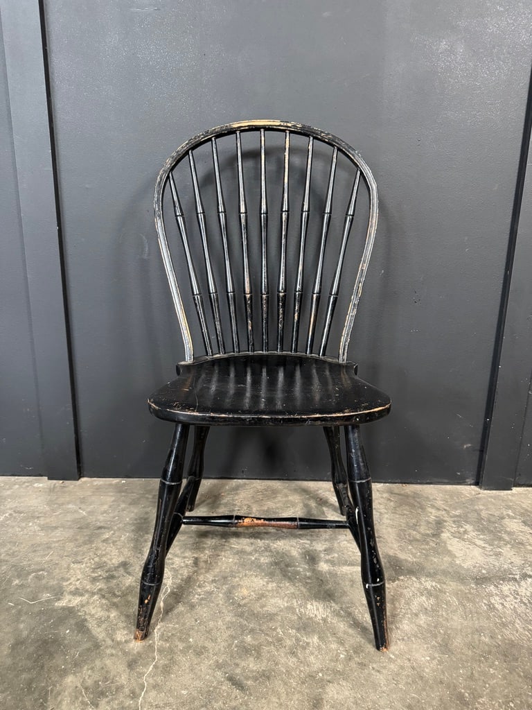 Antique Black Windsor Chair (1 of 3)