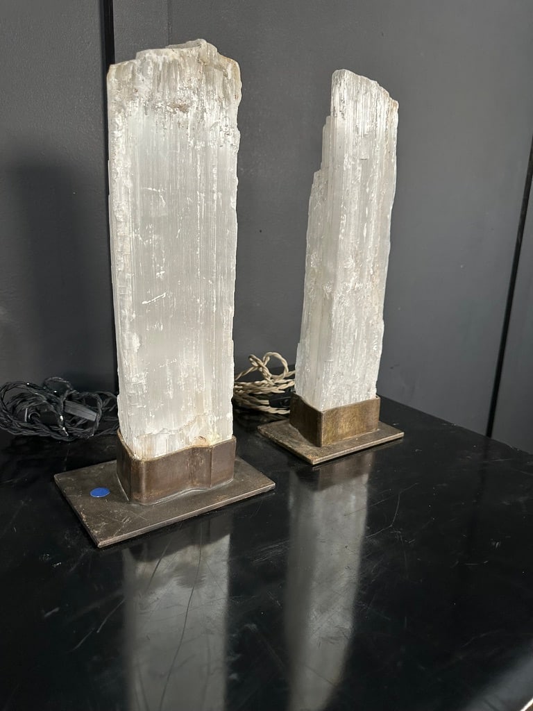 Pair of Crystal Lamps (1 of 4)