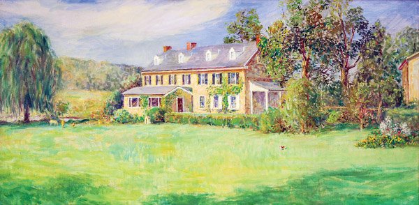 William Taylor - 2175 Aquetong Road, New Hope, PA: William Francis Taylor (Lumberville, Pennsylvania / 1883 - 1970); From a Private Collection - New Hope, Pennsylvania; ca. 1940; 20th century reproduction frame; oil on canvas; signed at lower right: "