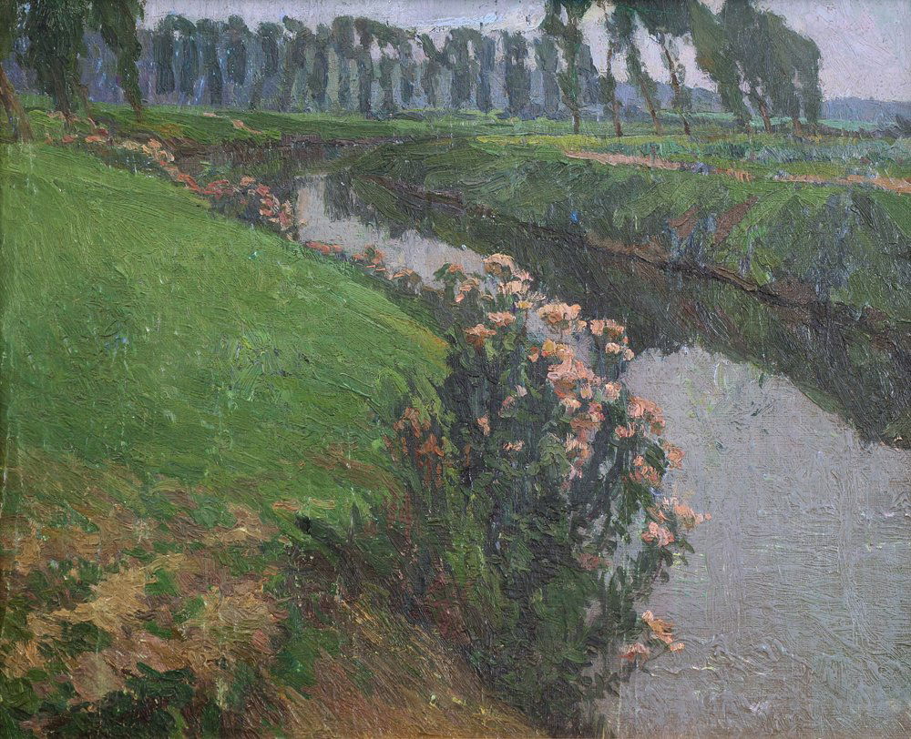 Meandering River by American Impressionist School Painter (1 of 2)