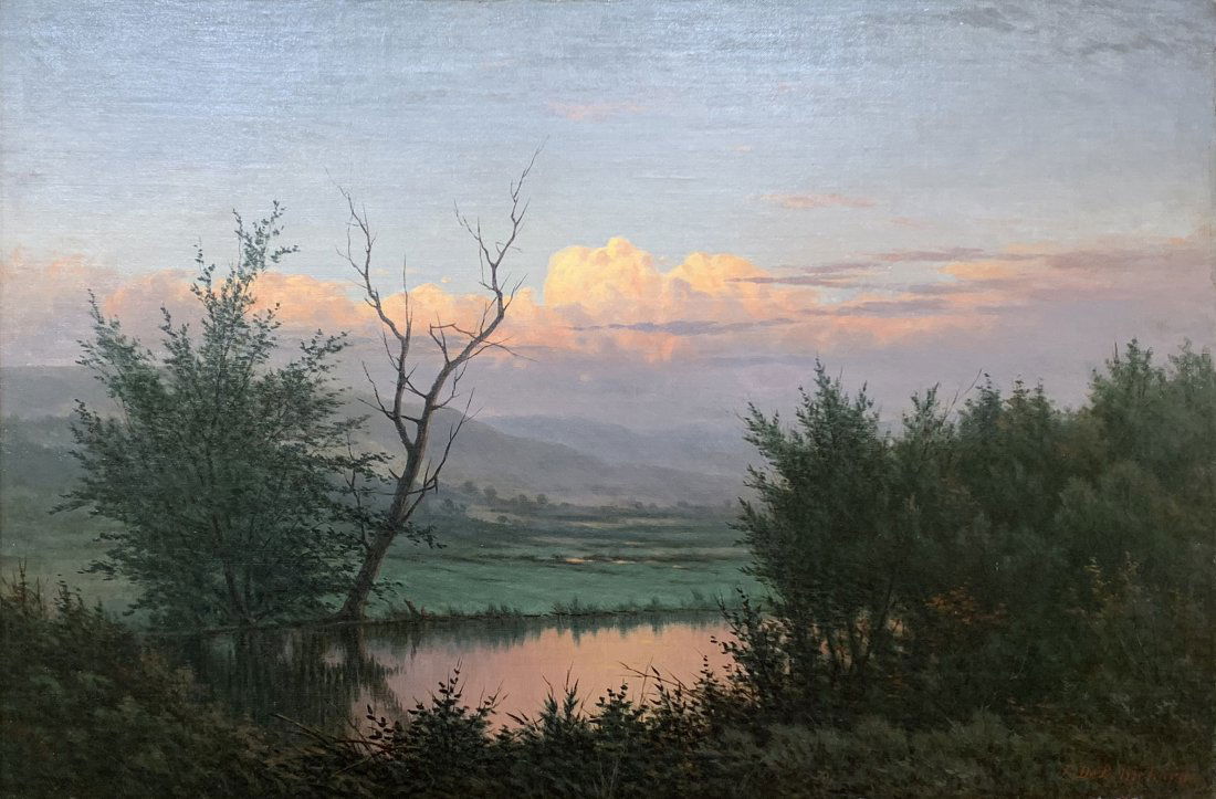 Frederick DeBourg Richards, Landscape at Sunrise (1 of 3)
