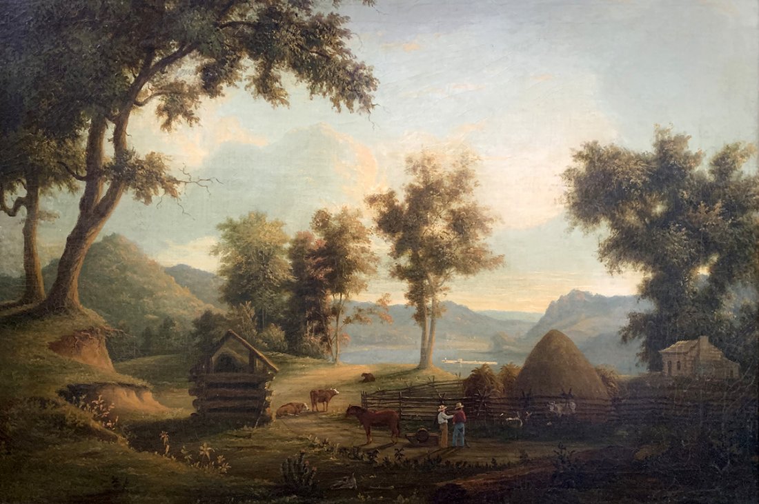 Farm Scene, In Style of Jasper Cropsey (1 of 2)