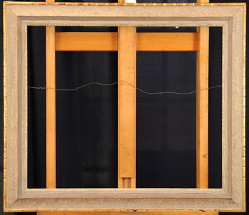 Original Arthur Meltzer Frame: 25 x 30 inches inside dimensions, moulding is 3.5 inches wide, 1.5 inches deep