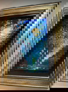Aloha Dreams: James Coleman Aloha Dreams 2019, 22 1/4 x 14 1/2 (Image Size) Caldograph (digital multiple through dye-sublimation on wood) with hand-embellishments using a variety of acrylic paints Hand-signed