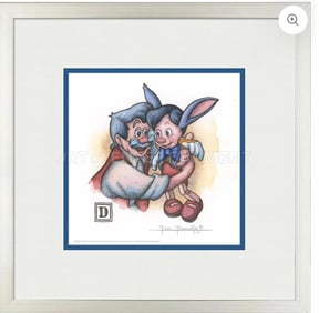 Pinocchio and Geppetto Hugging